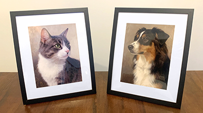 Framed portrait options